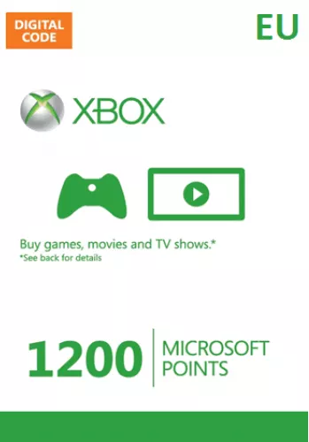 EU 1200 Microsoft Points (14.40€/£10.20)