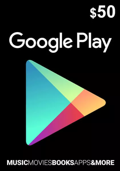 USA Google Play 50 Dollar Gift Card