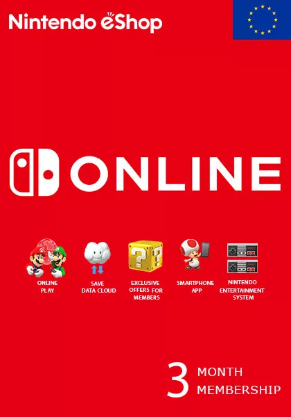 EU Nintendo 3 Month Membership